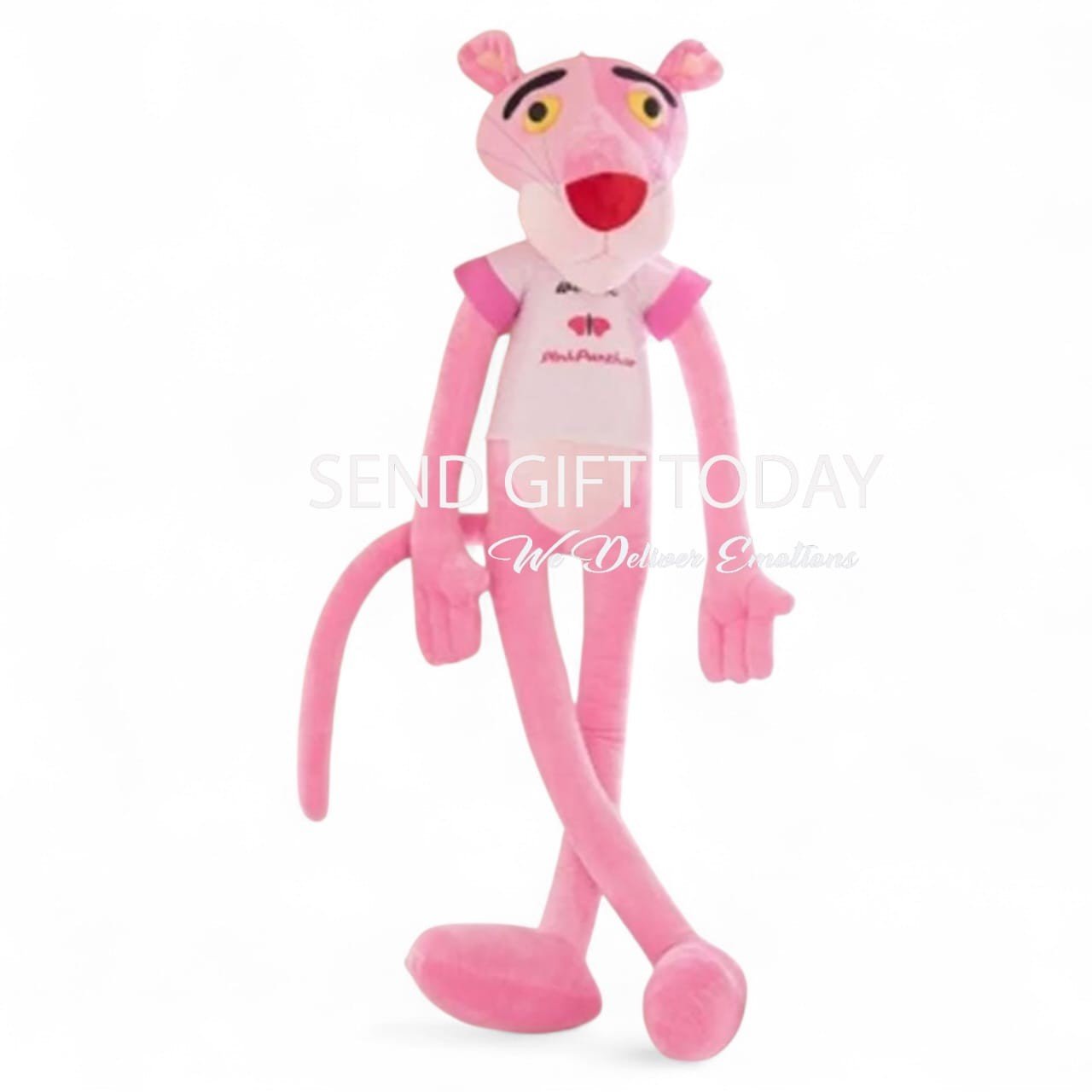 pink panther soft plush stuffed toy Pink Panther Plush Stuffed Toy - Image 1