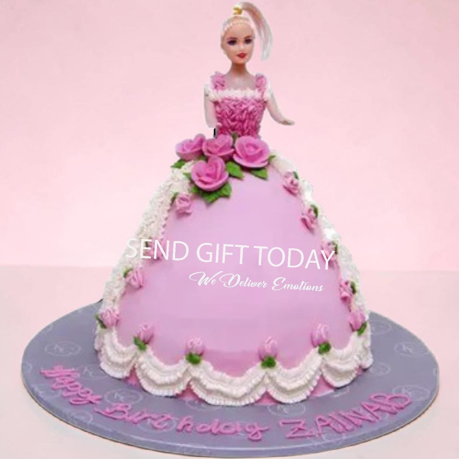 babygirl cake Barbie Doll Cake: - Image 1